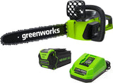 Greenworks 40V 16" Brushless Cordless Chainsaw For Tree Felling, Limbing, Pruning