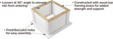 Good Directions 2126CV Coventry Vinyl Cupola, 26" square x 35" high, White