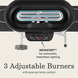 Coleman RoadTrip 285 Portable Stand-Up Propane Grill, Gas Grill with 3 Adjustable Burners