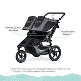 BOB Gear Revolution Flex 3.0 Duallie Double Jogging Stroller, Graphite Black