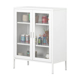 Metal Mesh 2-Door Accent Cabinet - Crea