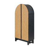 Better Homes & Gardens Juliet Arch Cabinet, Black Finish