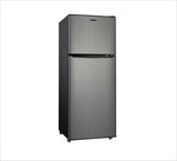 4.6. Cu ft Two Door Mini Refrigerator with Freezer, Stainless Steel