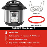 Instant Pot Duo Plus 9-in-1 Electric Pressure Cooker, Slow Cooker, Stainless Steel
