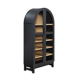 Better Homes & Gardens Juliet Arch Cabinet, Black Finish