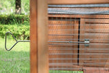 ECOLINEAR Outdoor 80'' Wooden Chicken Coop Nest Box Hen House Poultry Pet Hutch Garden Backyard Cage