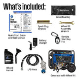 Westinghouse Outdoor Power Equipment 12500 Peak Watt Dual Fuel Home Backup Portable Generator