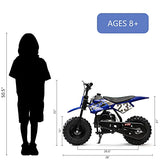 FRP DB002 50CC 2-Stroke Dirt Bike, Mini Bikes W/EPA Approved Gas Powered Engine