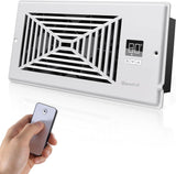 BIOWIND Quiet Register Booster Fan, Smart Register Vent Fits 4" x 10" Register Holes