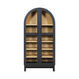 Better Homes & Gardens Juliet Arch Cabinet, Black Finish