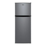 4.6. Cu ft Two Door Mini Refrigerator with Freezer, Stainless Steel