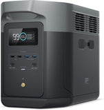 Portable Power Station DELTA 2 Max, 2400W LFP Solar Generator, Full Charge in 1 Hr, 2048Wh Solar Powered Generator for Home Backup(Solar Panel Optional)