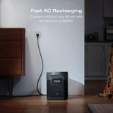 Portable Power Station DELTA 2 Max, 2400W LFP Solar Generator, Full Charge in 1 Hr, 2048Wh Solar Powered Generator for Home Backup(Solar Panel Optional)