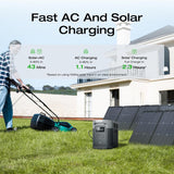 Portable Power Station DELTA 2 Max, 2400W LFP Solar Generator, Full Charge in 1 Hr, 2048Wh Solar Powered Generator for Home Backup(Solar Panel Optional)